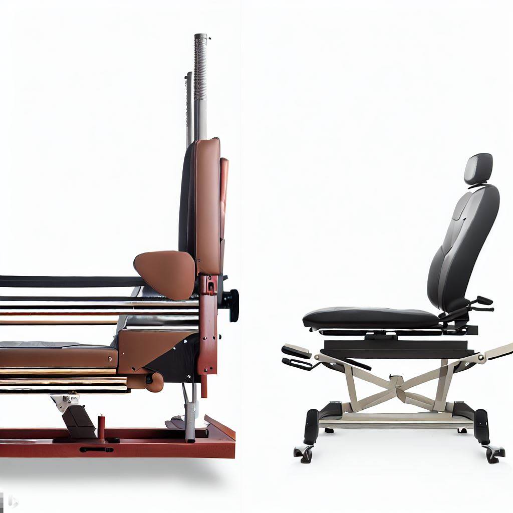 Side-by-side images of a Cadillac and Wunda Chair