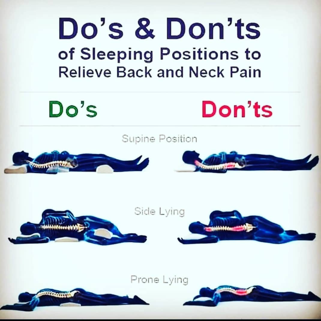 Sleeping positions for better lower back