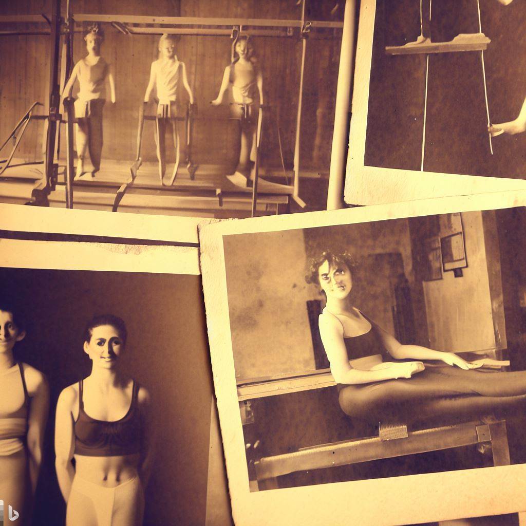 Vintage photos of original Pilates studio
